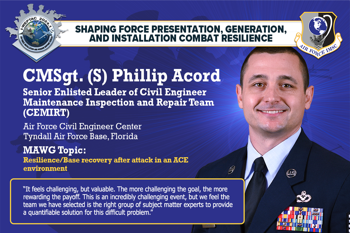 CMSgt. (S) Phillip Acord, MAWG 3 Co-Chair